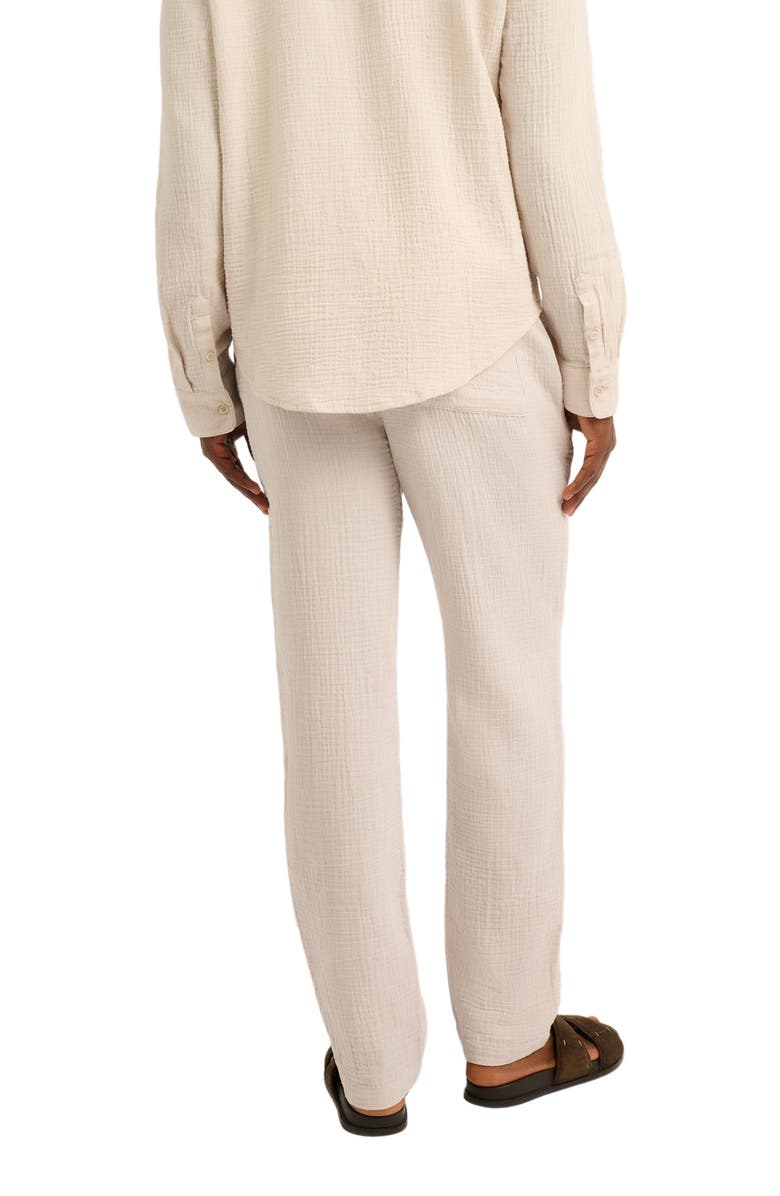Onia Cotton Gauze Pull-on Pant, Alternate, color, Stone