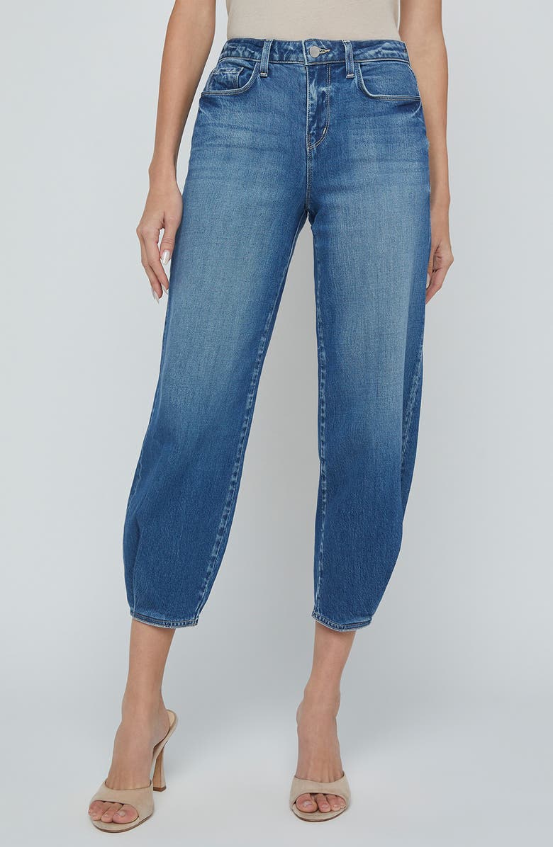 L'AGENCE Krista High Waist Crop Taper Leg Jeans, Main, color, Paladino