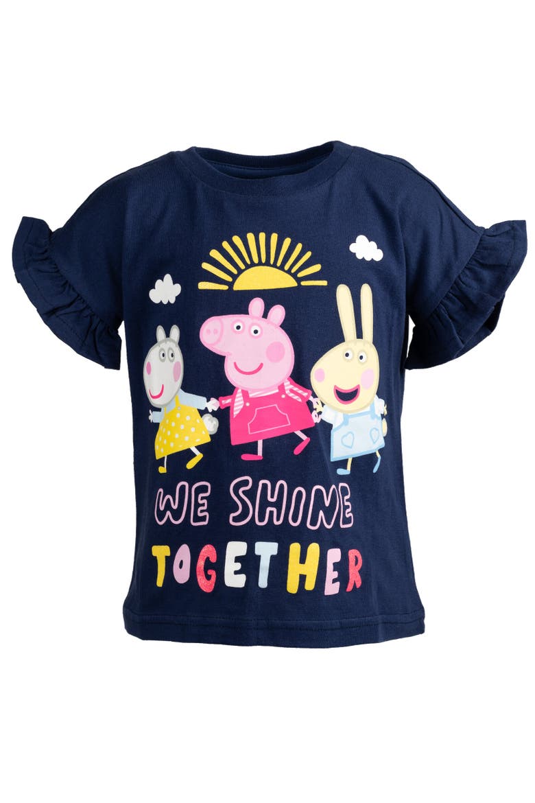 2-Pack T-Shirts, Alternate, color, Navy Blue / Pink