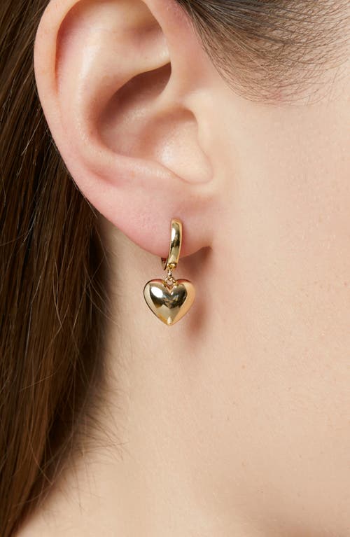 Ana Luisa Jessica Heart Drop Huggie Hoop Earrings