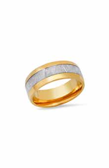 Men's Two-Tone Stainless Steel Band Ring