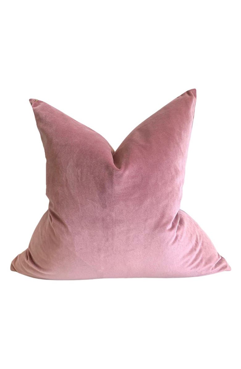 MODISH DECOR PILLOWS Velvet Pillow Cover, Main, color, Blush Rose