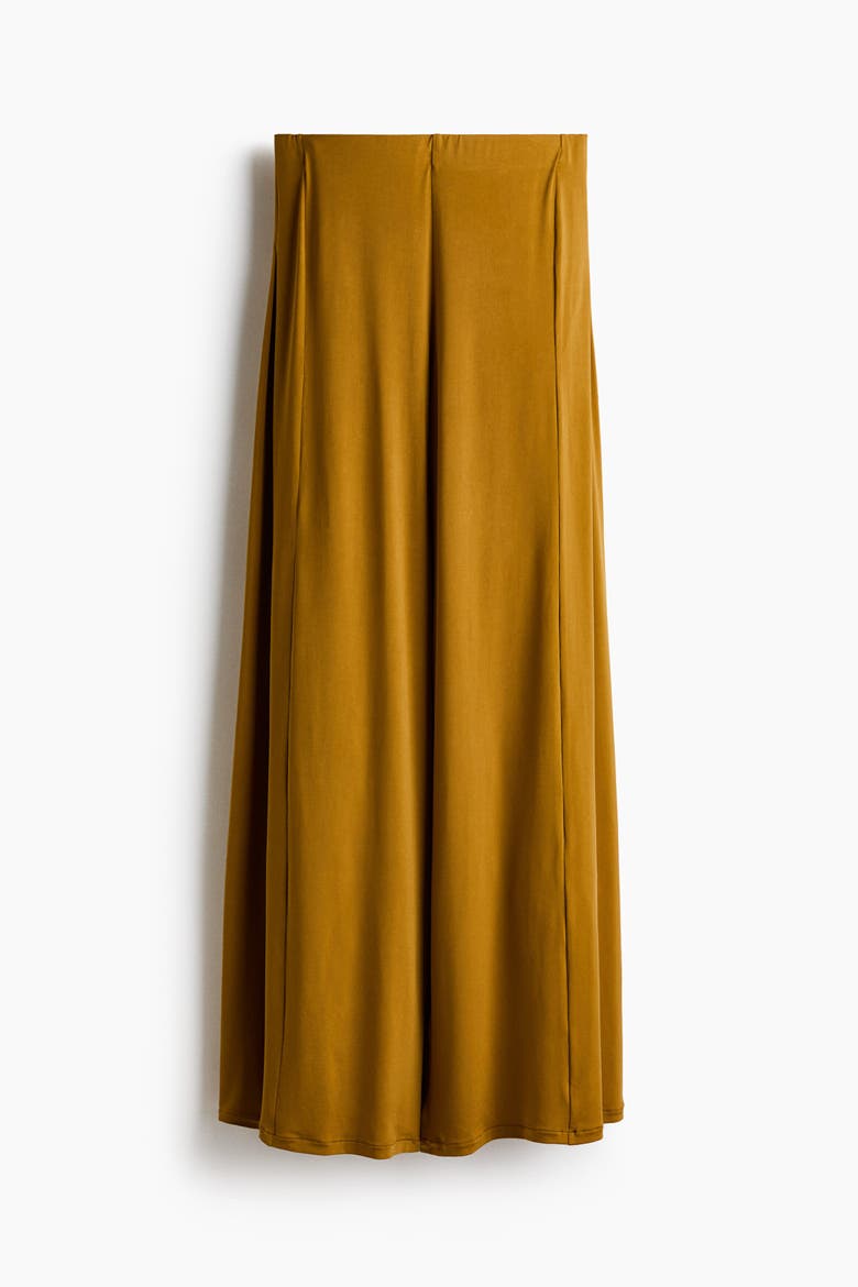 Wide-leg Jersey Pants, Alternate, color, Mustard yellow