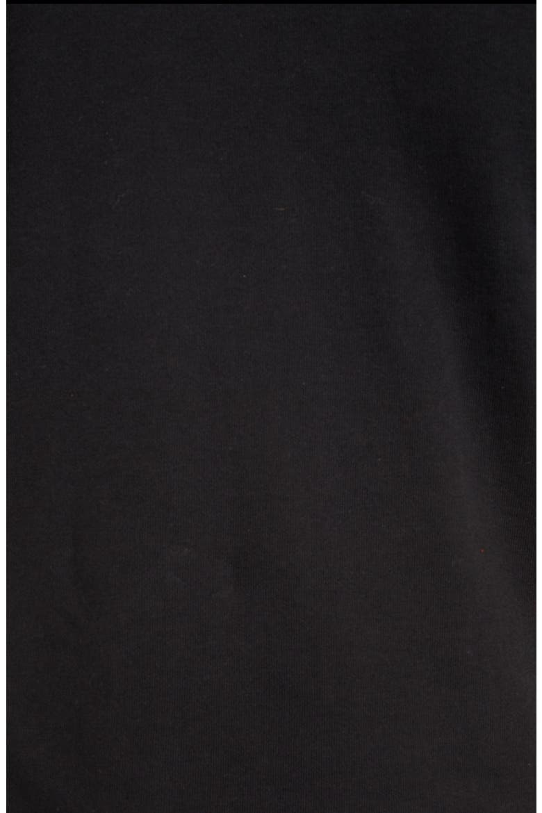 Raw Edge Asymmetrical T-Shirt Dress, Alternate, color, BLACK