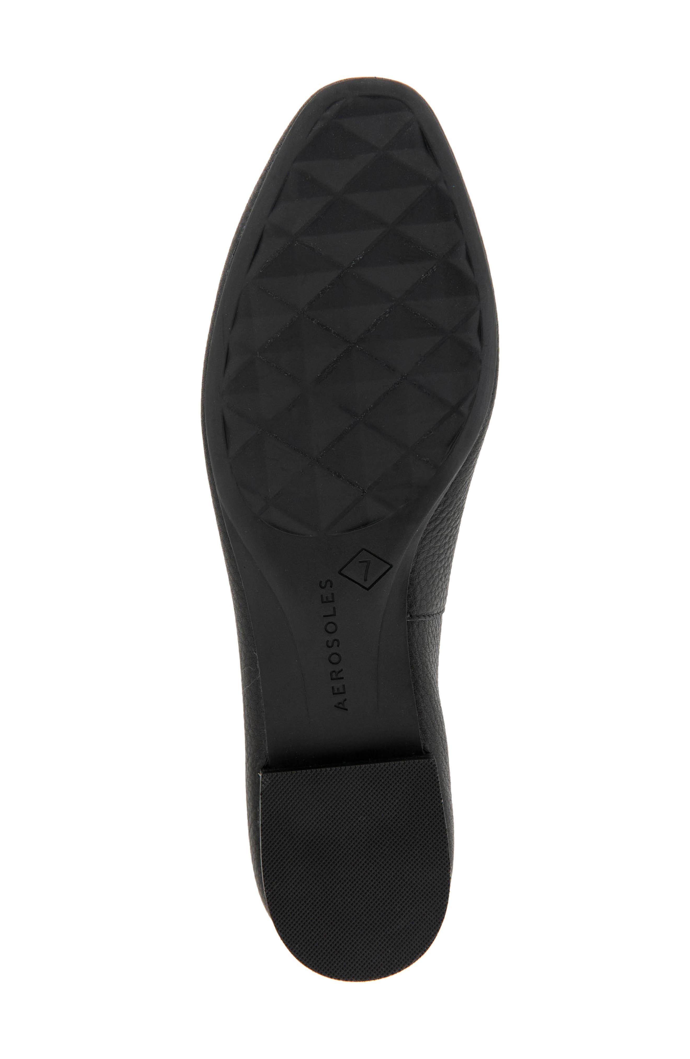 Aerosoles Amelie Ballet Flat, Alternate, color, Black Pebbled Leather