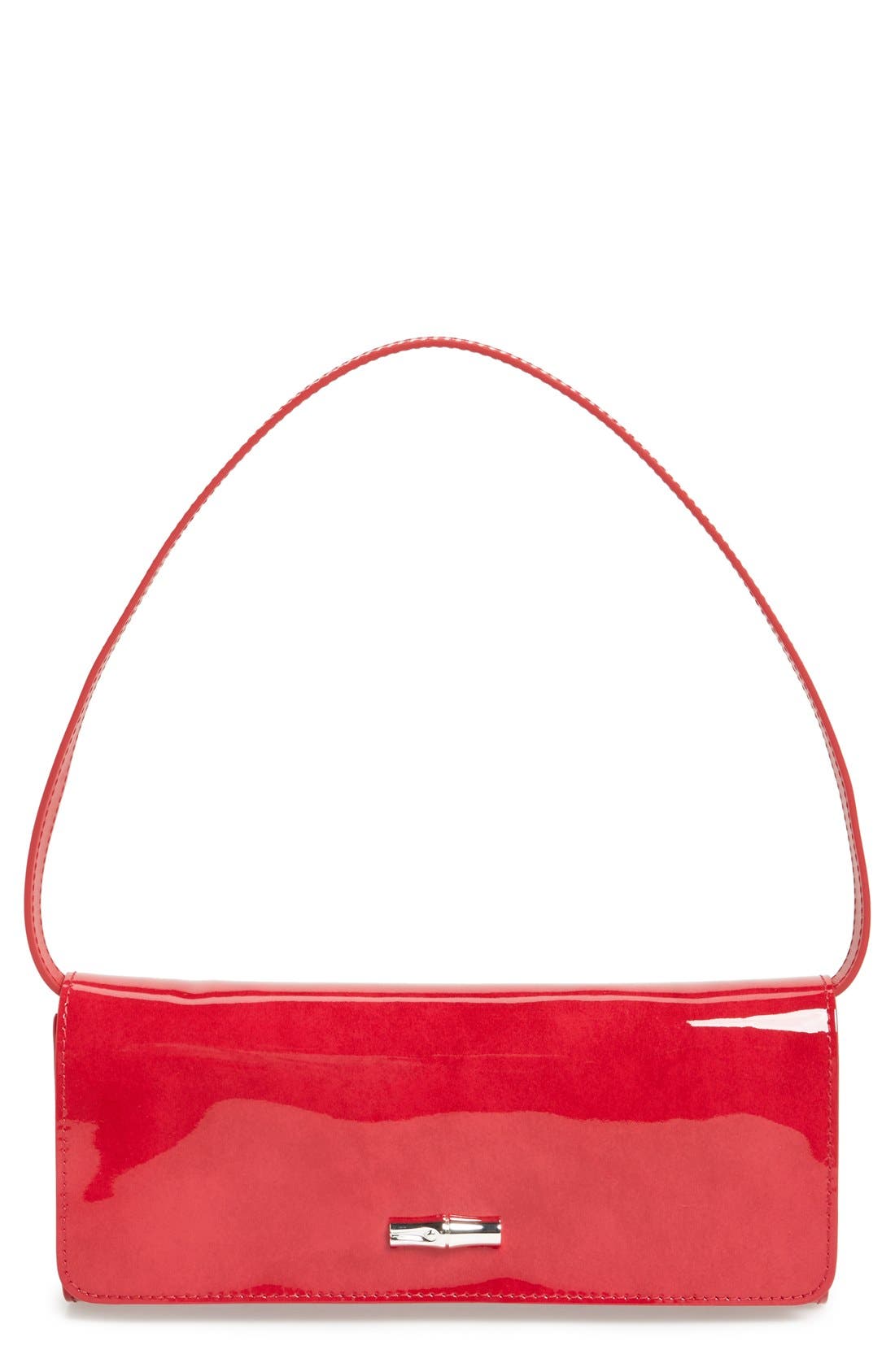 'Roseau Box' Clutch, Main, color, CHERRY