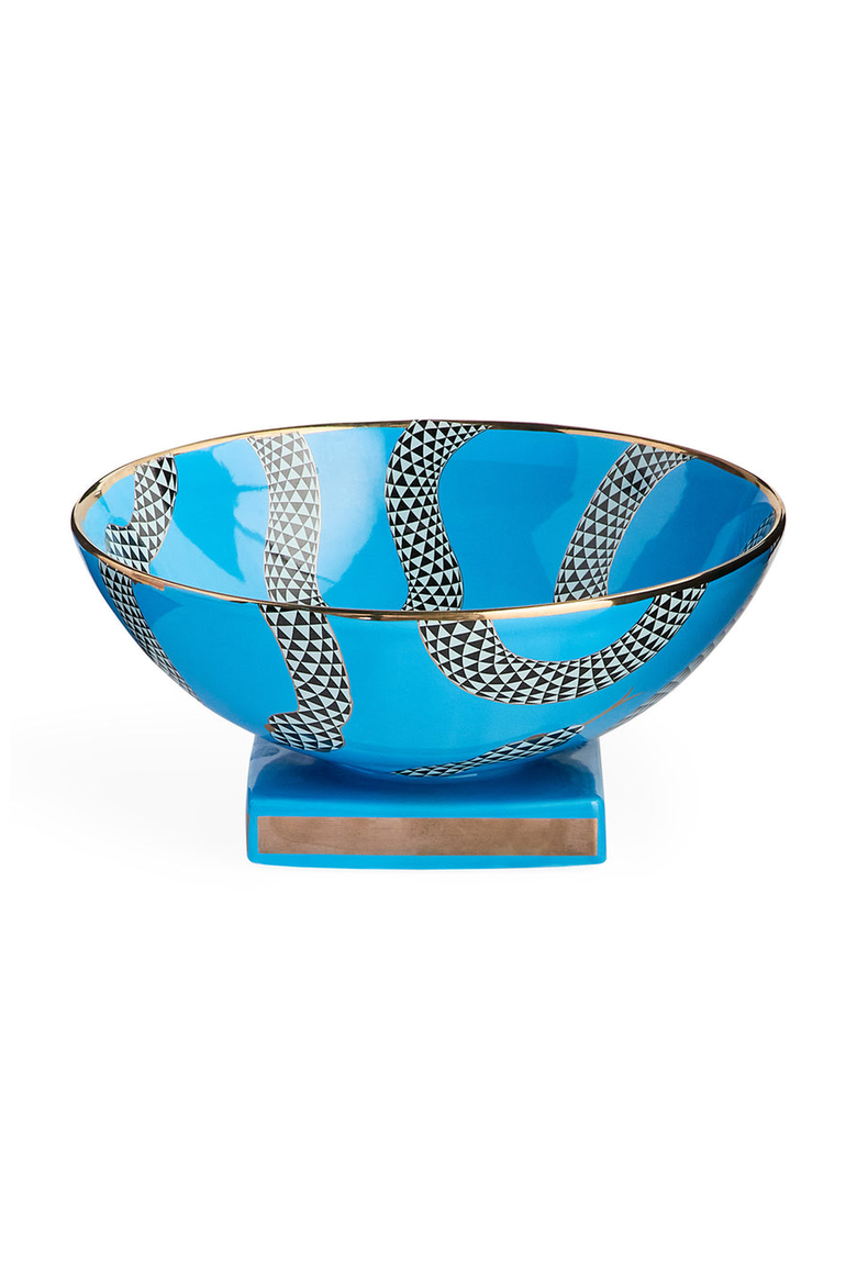 Eden Decorative Bowl, Main, color, Blue / Gold