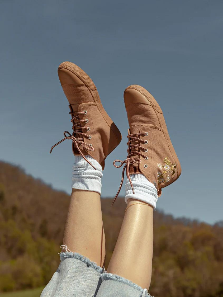 BANGS SHOES Boone High Tops, Alternate, color, Light Brown