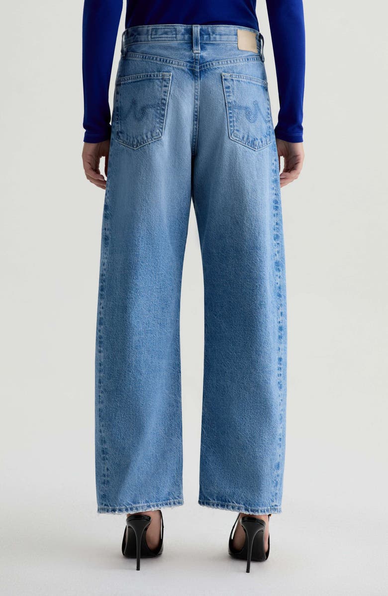 AG Hattie High Waist Ankle Wide Barrel Leg Jeans, Alternate, color, Blueprint