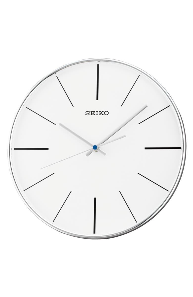 Seiko Lenox Wall Clock, Main, color, White
