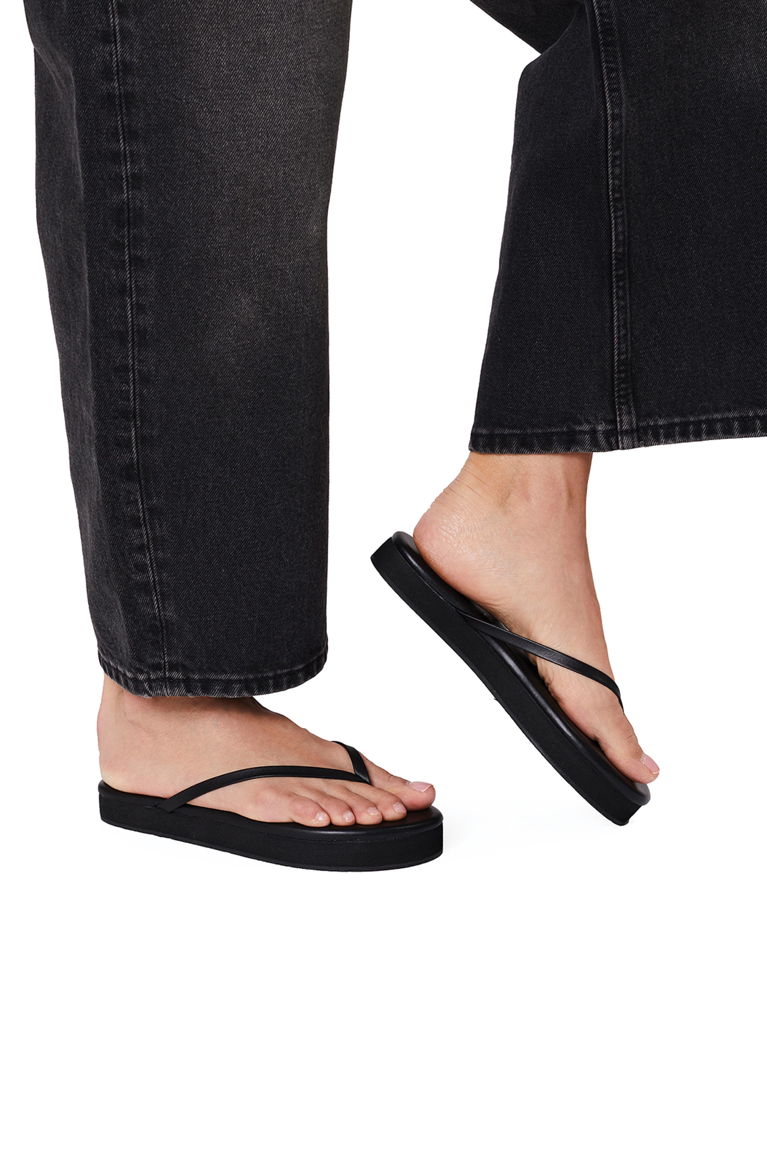 TKEES Lily Platform Flip Flop, Alternate, color, Sable