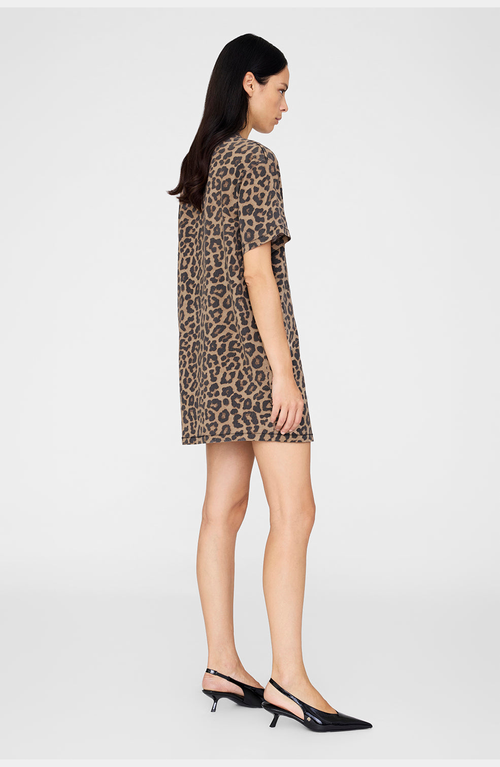 Anine Bing Beth Mini Dress In Animal Print