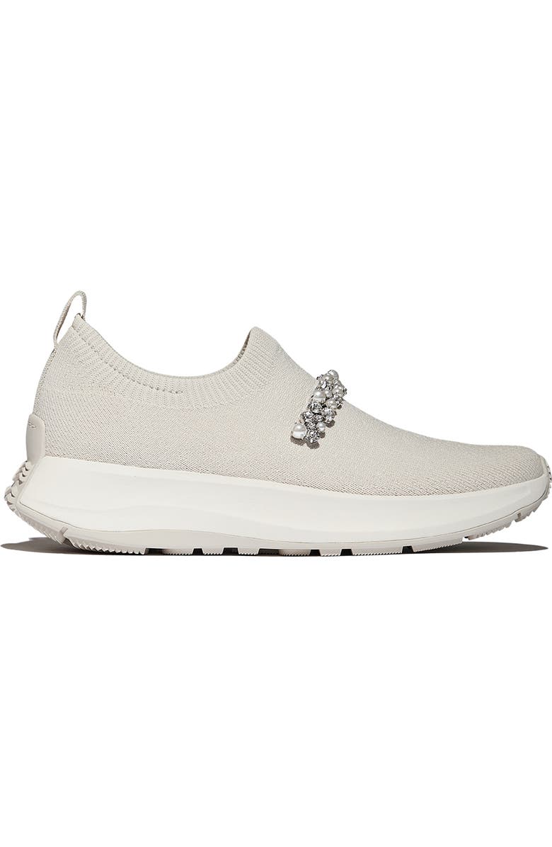 FitFlop F-Mode Flow P Slip On Sneaker, Alternate, color, Paris Beige