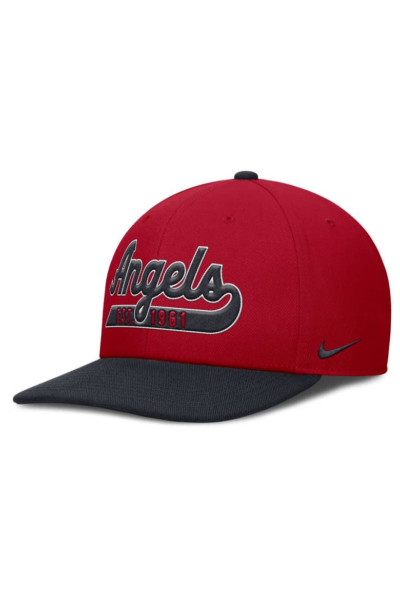 Men's Nike Red/Navy Los Angeles Angels Pro Performance Snapback Hat, Alternate, color, Red