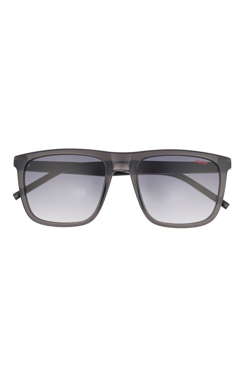 55mm Square Sunglasses, Main, color, GREY