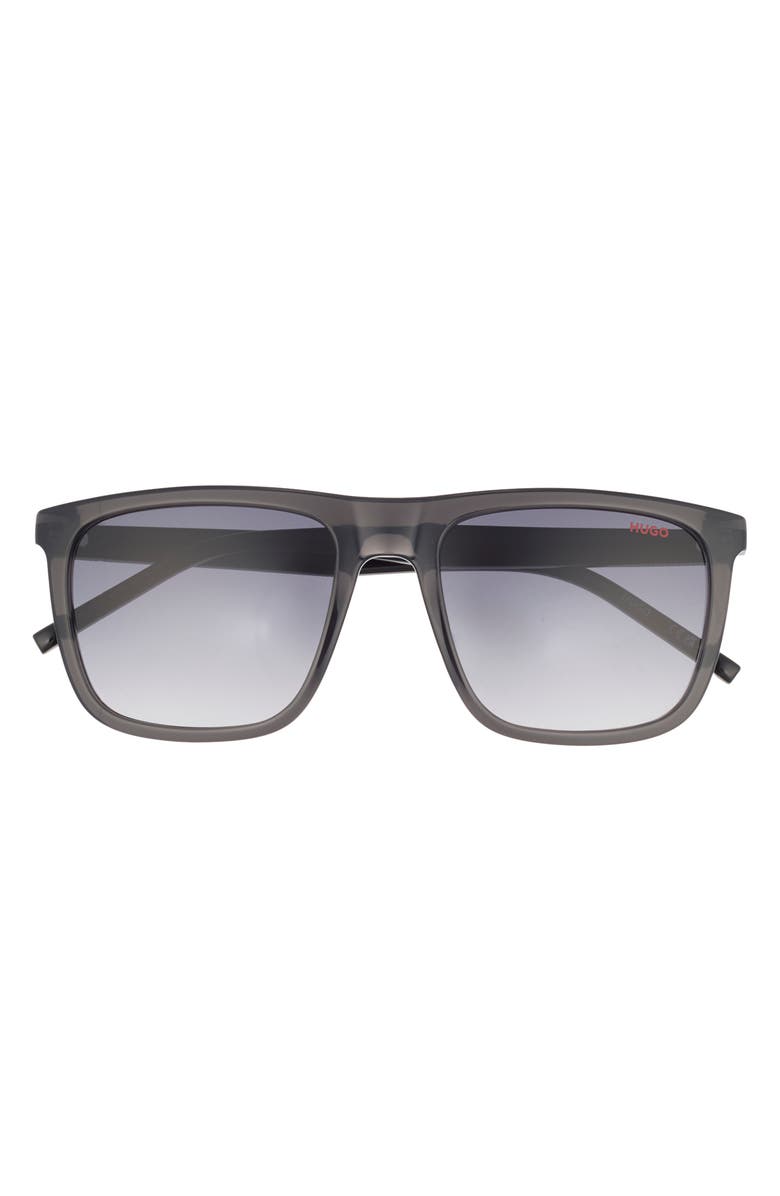 BOSS 55mm Square Sunglasses, Main, color, Grey