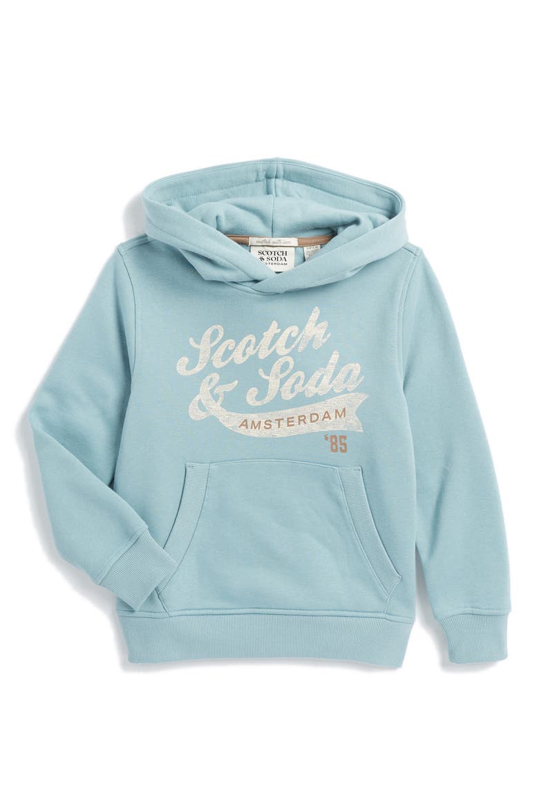 Kids' Graphic Logo Hoodie, Main, color, LIGHT BLUE