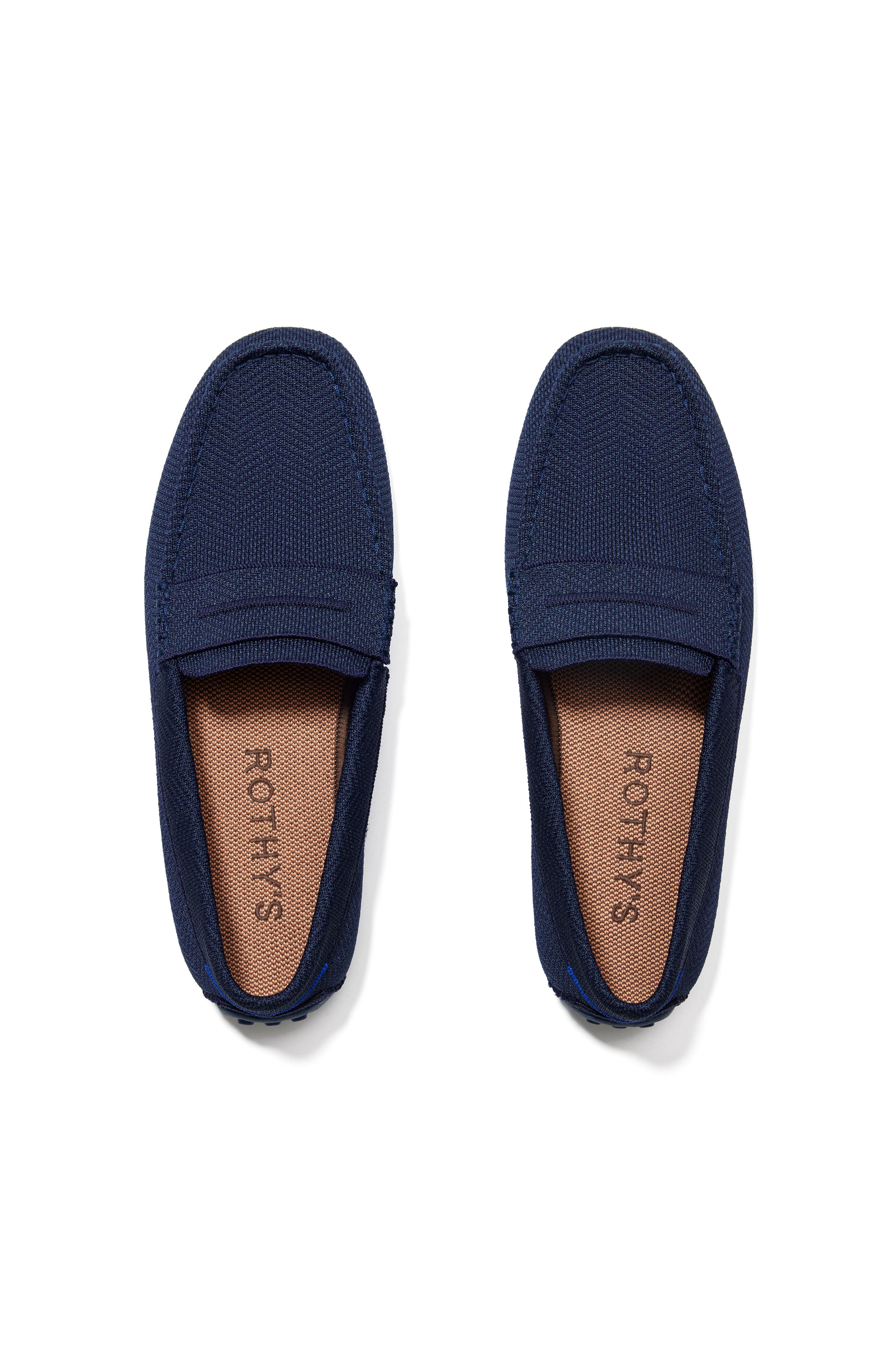 Rothy's The Driving Loafer, Main, color, Navy Herringbone