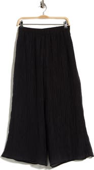 Halogen® Plissé Pleats Pull-On Wide Leg Pants