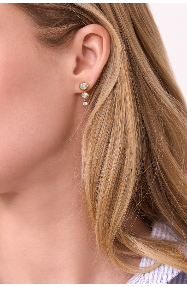 Electric Picks Rain Drop Earrings, Alternate, color, Gold