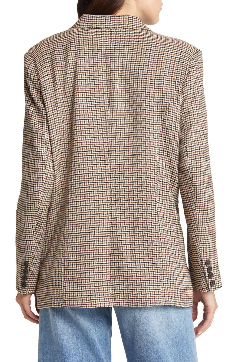 Rails Jac Houndstooth Double Breasted Stretch Twill Blazer, Alternate, color, 