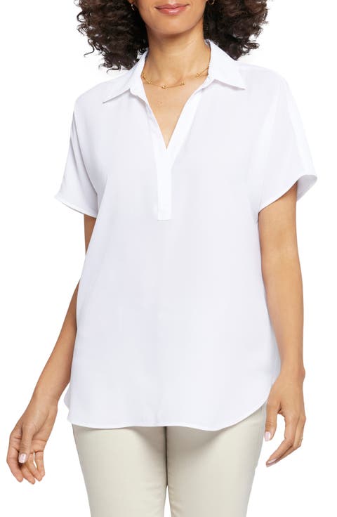 Becky Split Neck Woven Top