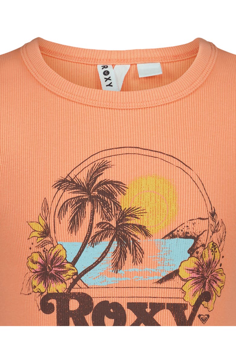 Roxy Kids' Vamos Graphic Tank, Alternate, color, Peach Pink