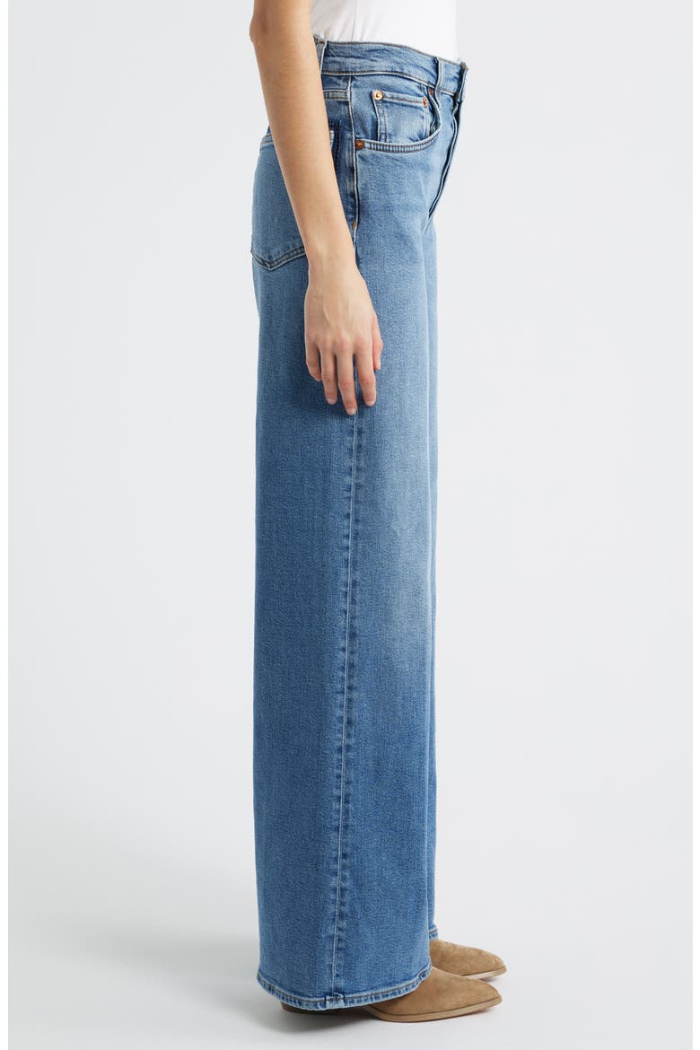 High Waist Wide Leg Jeans, Alternate, color, MID70SSHADOW