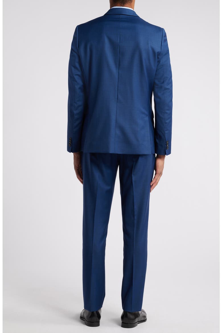 Tailored Fit Wool Suit, Alternate, color, INKY BLUE
