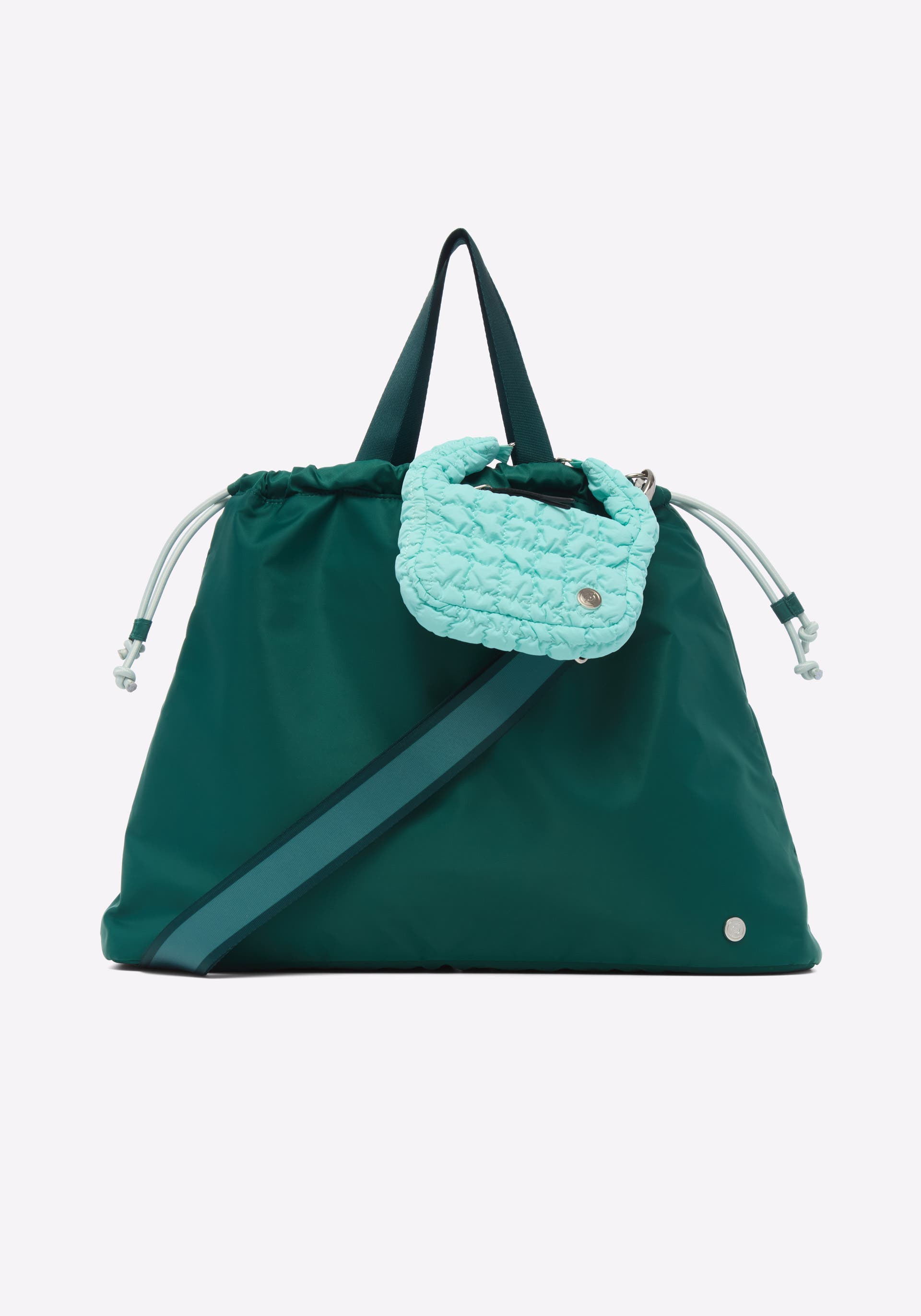 Peloton Quilted Bag Charm, Alternate, color, Soft Blue