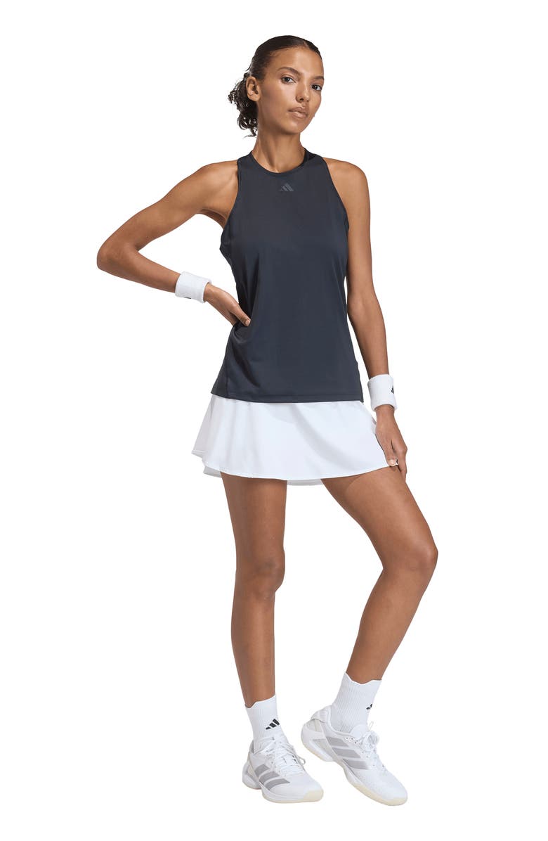 adidas Club High Neck Racerback Tank, Alternate, color, Black