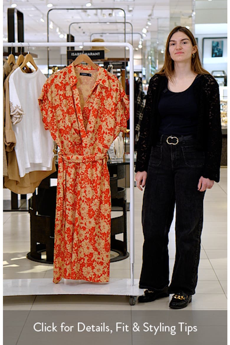 Floral Tie Waist Midi Dress video