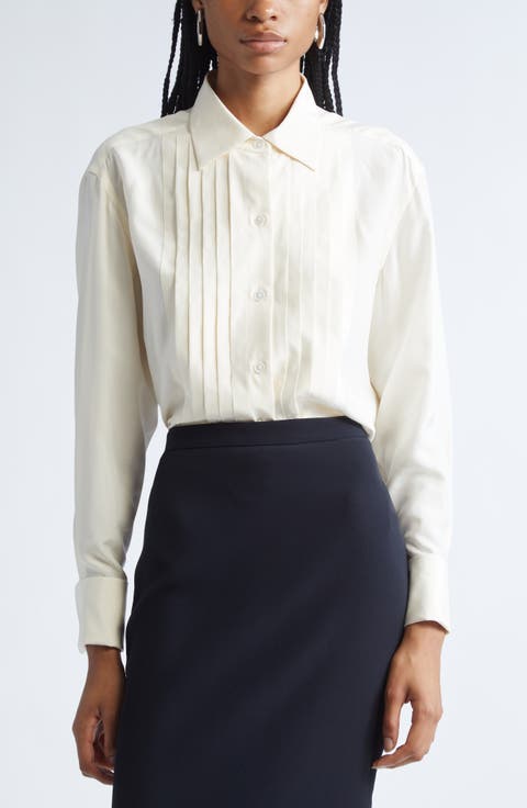 Tシャツ・カットソー GIVENCHY Women Tunic Tops BW70CH3YHY Q GIV 100 WHITE Givenchy Womens Tops and Shirts at FWRD