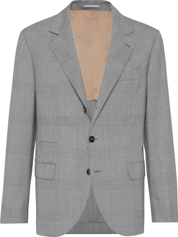 テーラードジャケット BRUNELLO CUCINELLI PAPAYA-COLORED PRINCE OF WALES JACKET Brunello Cucinelli Prince of Wales blazer | Nordstrom
