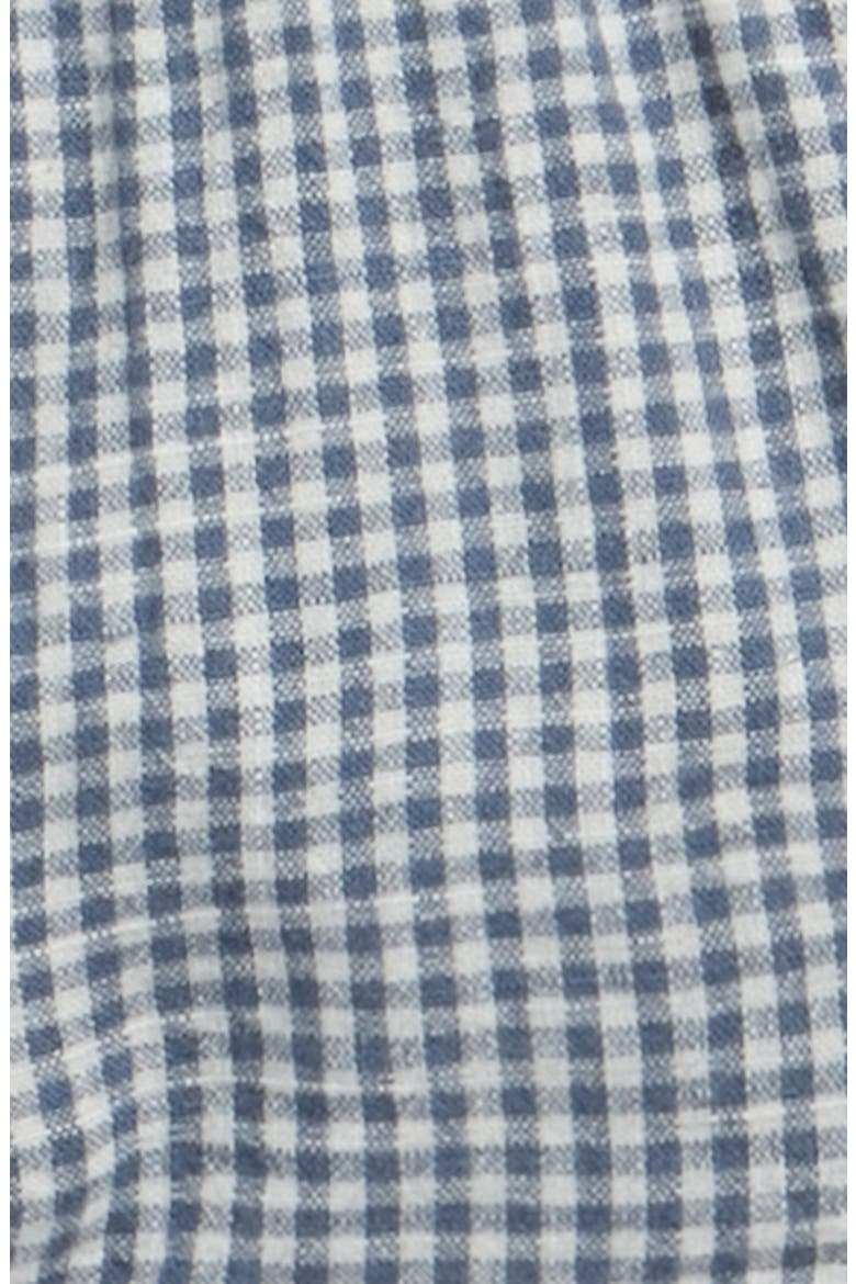 Perry Gingham Linen Blend Shorts, Alternate, color, MARINE