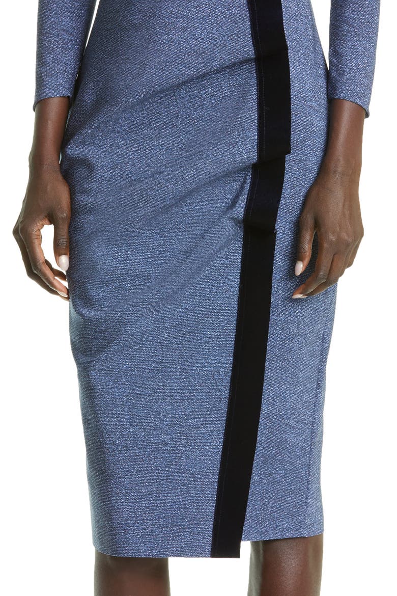 Bambolah Long Sleeve Midi Dress (Nordstrom Exclusive), Alternate, color, MORAY ARTIC BLUE