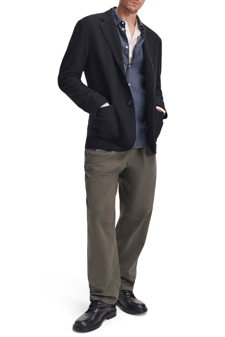 Becker Wool Blend Knit Sport Coat, Alternate, color, BLACK