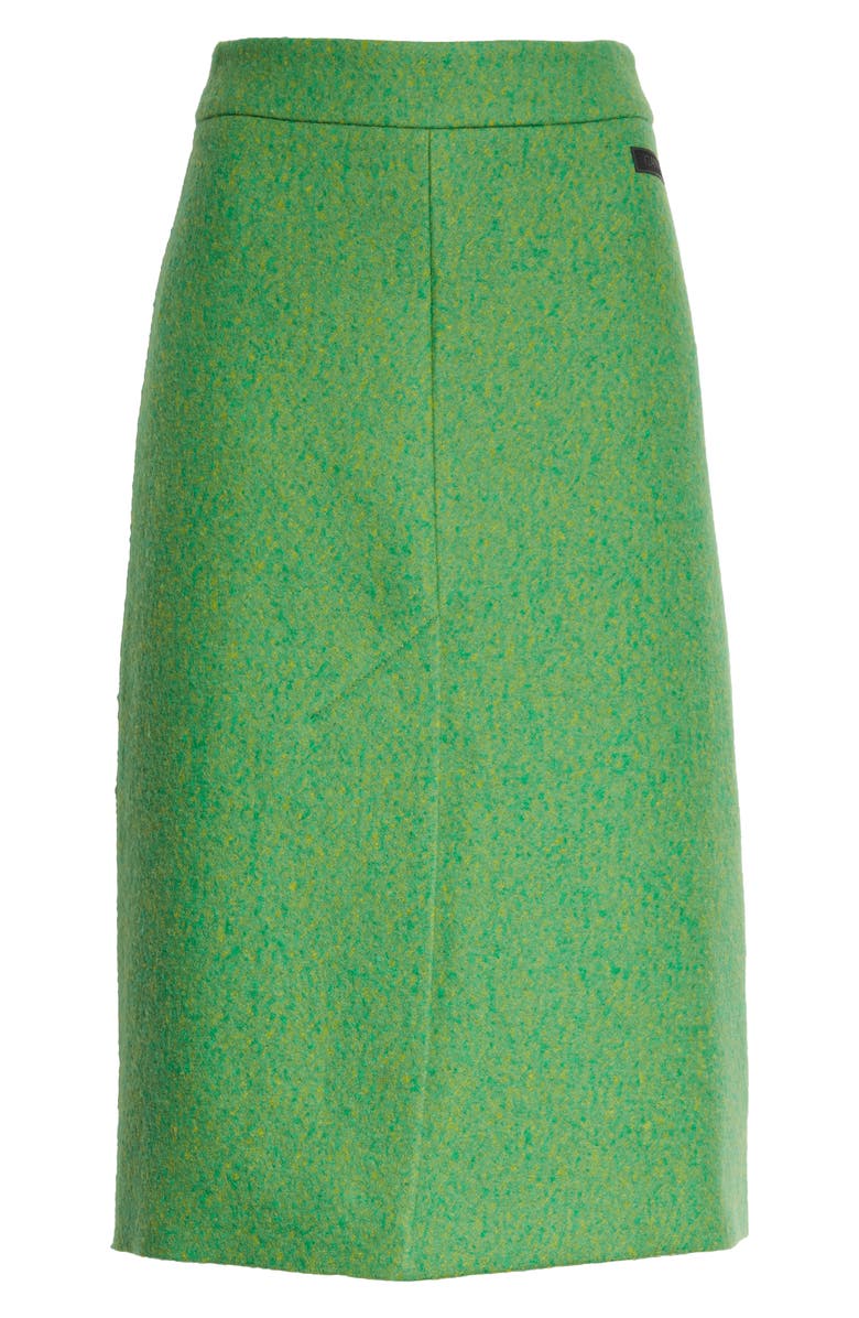 Ganni A-Line Recycled Wool Midi Skirt, Alternate, color,