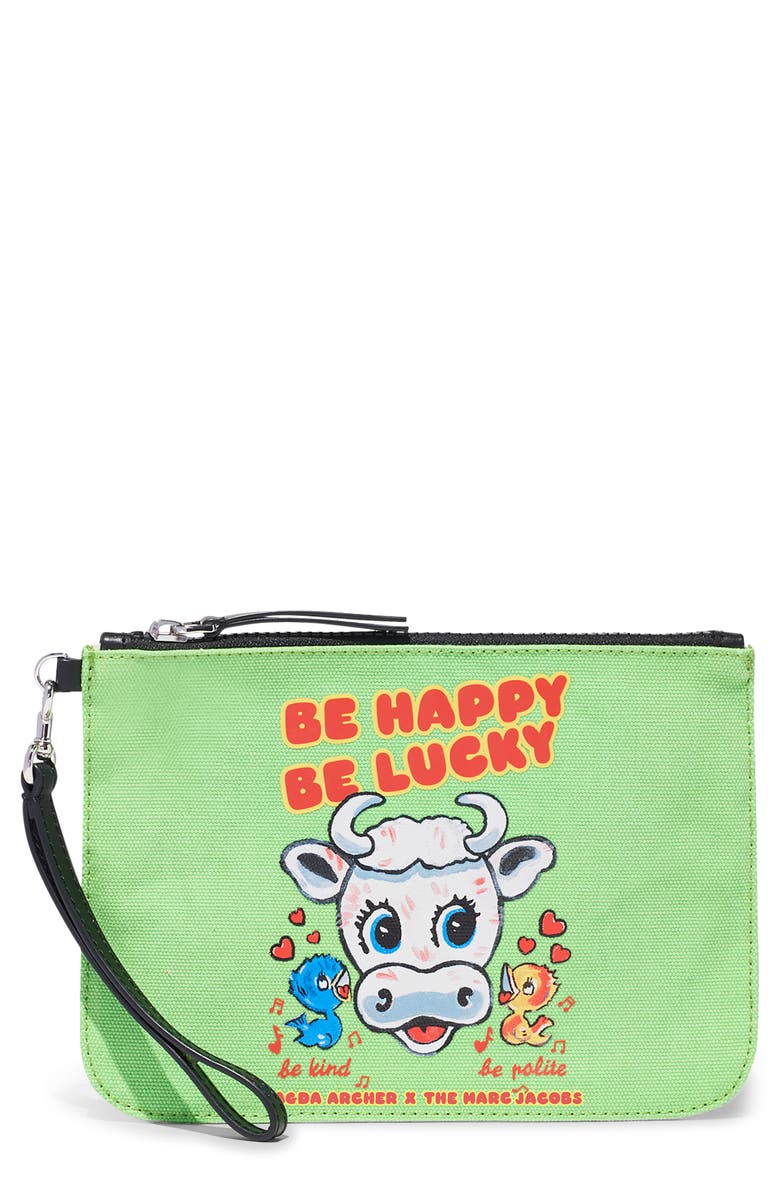 The Marc Jacobs x Magda Archer The Magda Canvas Wristlet, Main, color, 