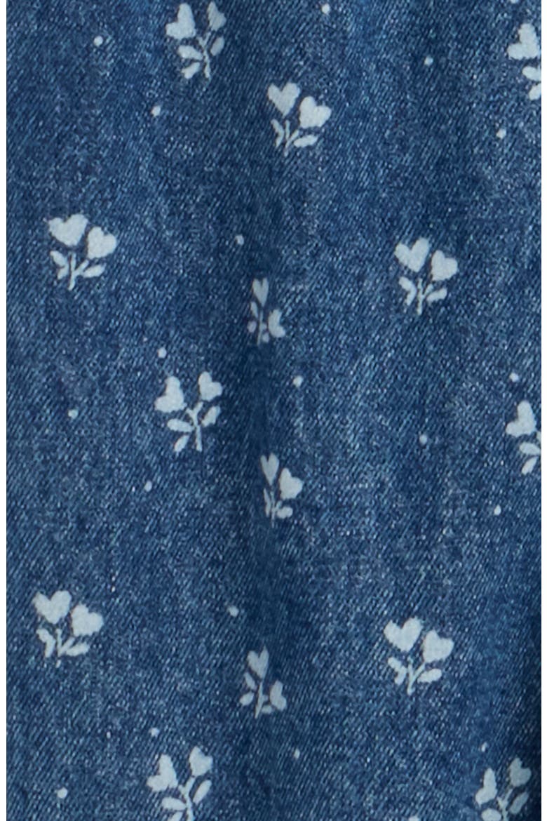 Ditsy Heart Overalls, Alternate, color, INDIGO