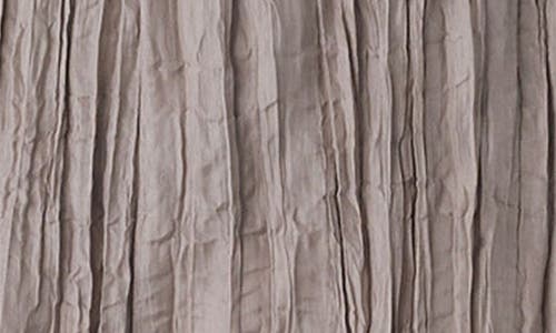 Eileen Fisher Crinkled Silk Wide Leg Pants In Cocoa