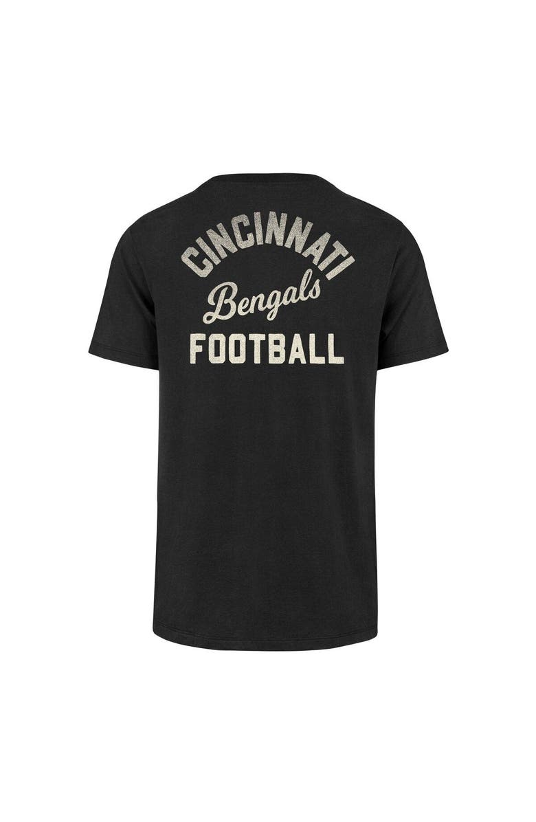 '47 Men's '47 Black Cincinnati Bengals Turn Back Franklin T-Shirt, Alternate, color, 