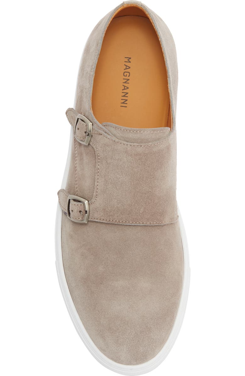 Magnanni Nemes Monk Strap Sneaker, Alternate, color, Tierra