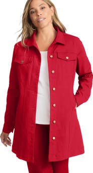 Jessica London Long Denim Jacket