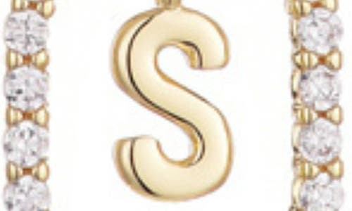 Adornia Floating Letter Initial Cubic Zirconia Pendant Necklace