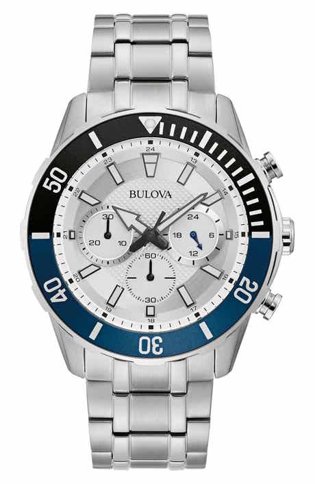 BULOVA Chronograph Bracelet Watch, 44mm