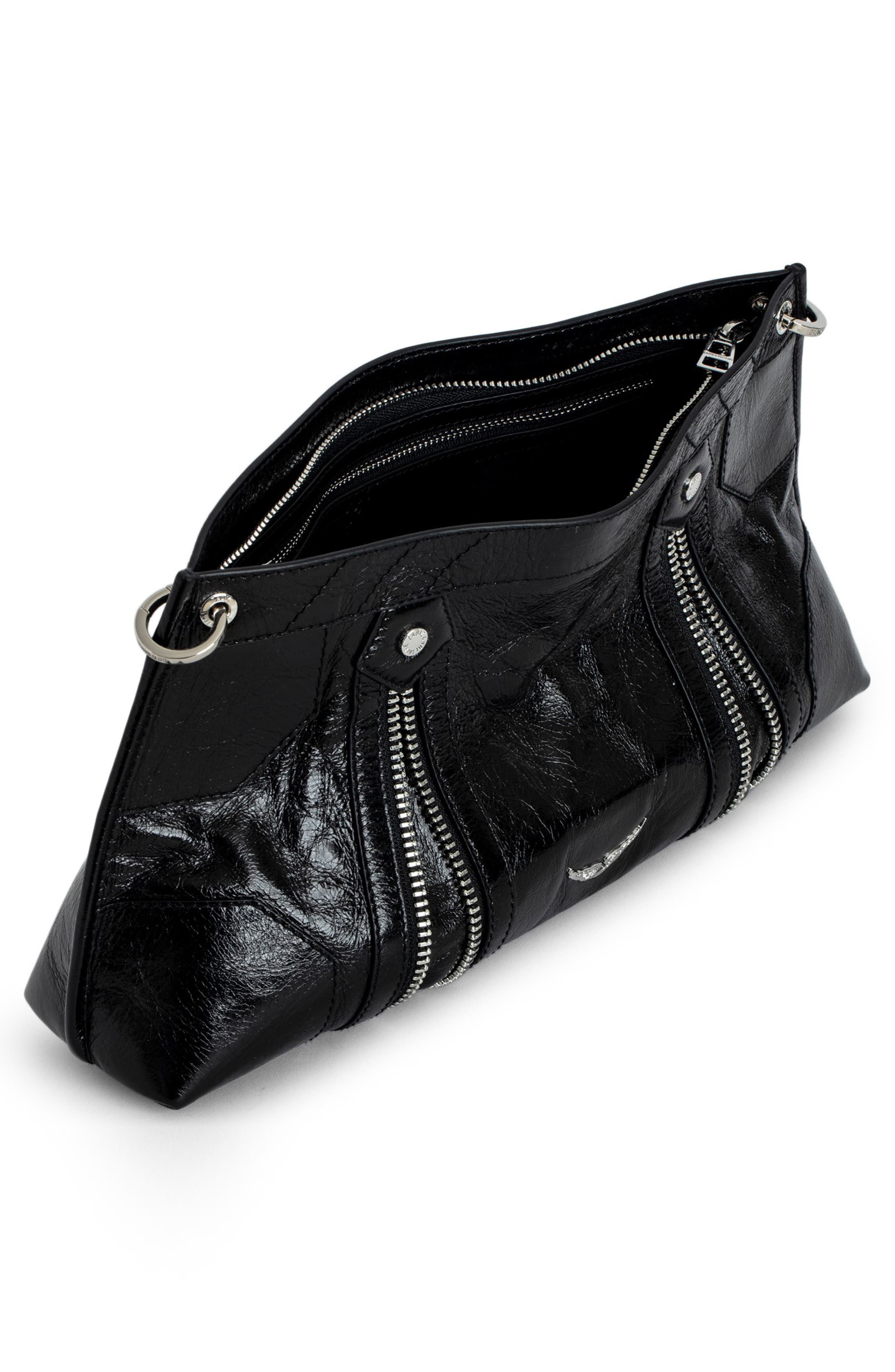 Zadig & Voltaire Sunny Moody Vintage Crossbody Bag, Alternate, color, Noir