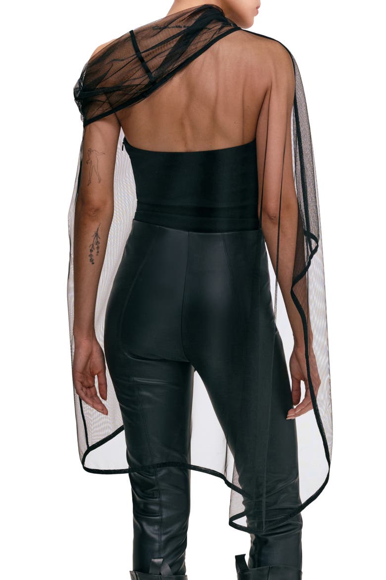 Straiton Mesh Wrap, Alternate, color, BLACK