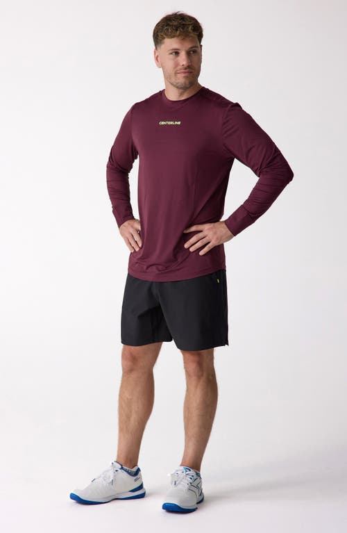 Centerline Athletics Long Sleeve In Burgundy