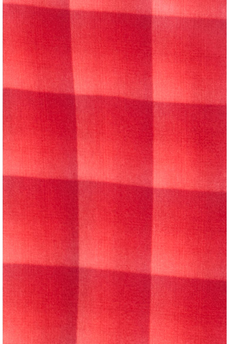 Cashmere Ombré Grid Scarf, Alternate, color, GARNET